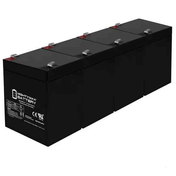 12v 4500 mAh UPS Battery for Acme Security Systems TC1245 - 4 Pack, Mighty Max Battery, Mfr#: ML5-12MP4184118